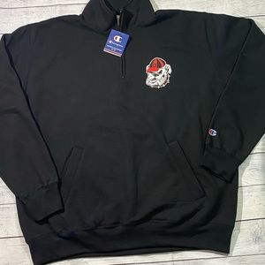 Men’s Champion 1/4 zip Fleece Georgia Bulldogs